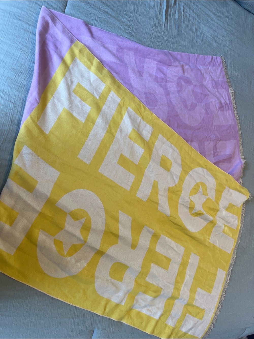 NWT BP Fierce Shawl/ Wrap - One Size - Purple/Yellow
